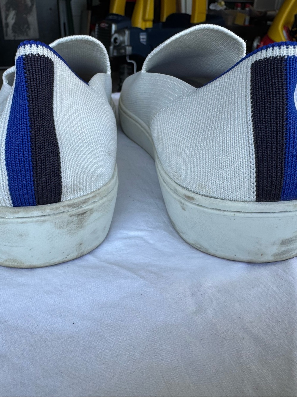 Rothy's White Slip-On Knit Shoe - Picture 6 of 9